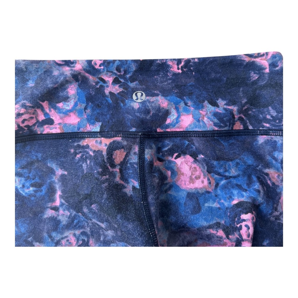 Lululemon Wunder Under 7/8 25" Moody Mirage Bark Berry Deep Pink Blue Leggings 4 - Picture 2 of 4